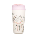 Κούπα Μπαμπού Bioloco Plant Deluxe Cup Ροζ- Dreamcatcher 420ml