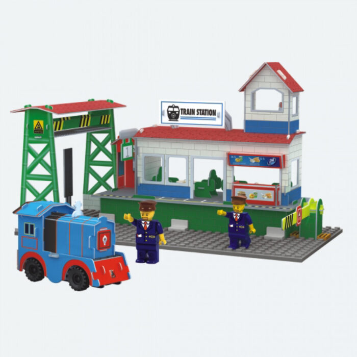 city-σταθμός-τρένου2 Σιδηροδρομικός Σταθμός DIY City - Image 1