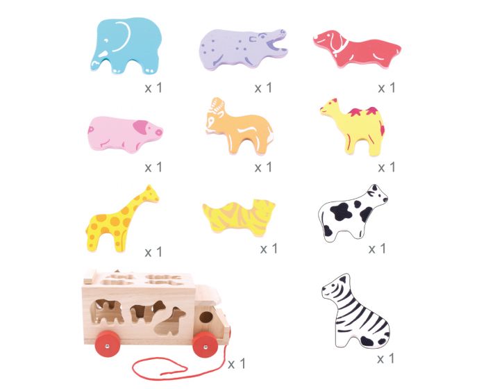 φορτηγό-με-ζώα-της-ζούγκλας2 Φορτηγό με Ζωάκια Bigjigs - Image 6