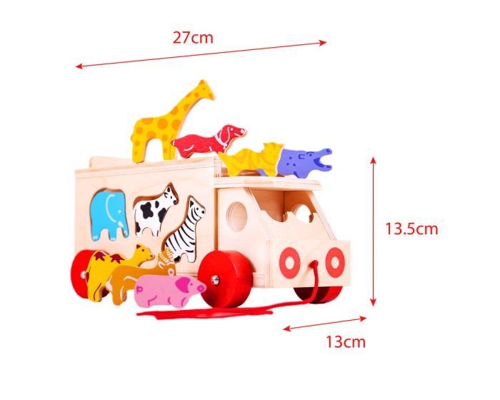 φορτηγό-με-ζώα-της-ζούγκλας3 Φορτηγό με Ζωάκια Bigjigs - Image 5