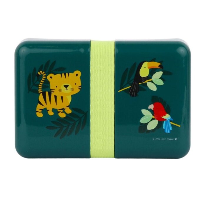 lunch-box-jungle-tiger1 Δοχείο Φαγητού Lunch Box 850mlA Little Lovely Company -  Jungle Tiger - Image 1