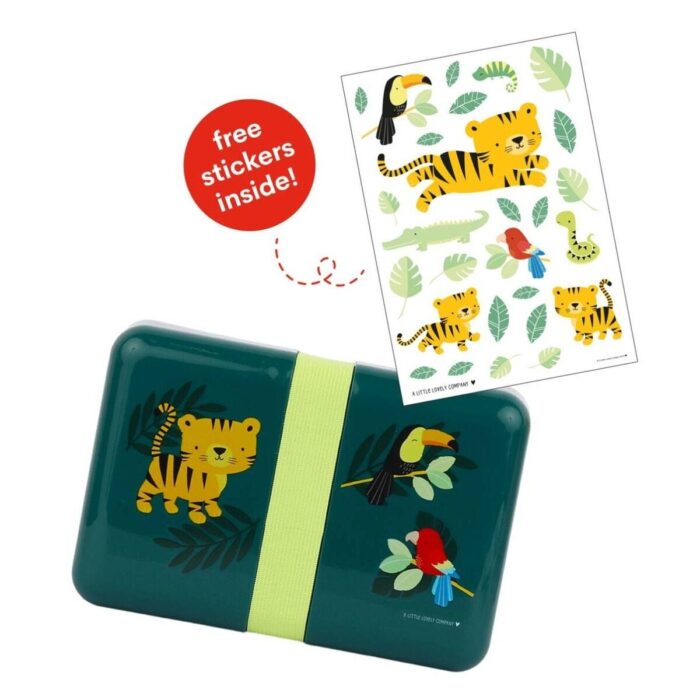 lunch-box-jungle-tiger4 Δοχείο Φαγητού Lunch Box 850mlA Little Lovely Company -  Jungle Tiger - Image 4