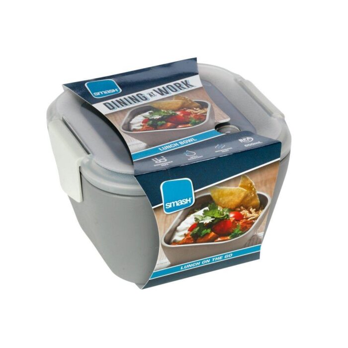 δοχείο φαγητού smash bowl γκρι1 Φαγητοδοχείο Smash Bowl 650ml Ecolife Γκρι - Image 2