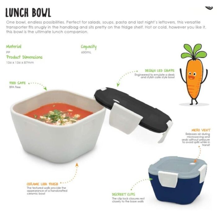 δοχείο φαγητού smash bowl κοραλί5 Φαγητοδοχείο Smash Bowl 650ml Ecolife Γκρι - Image 4