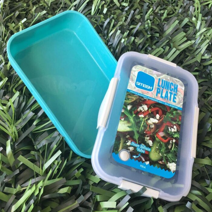 δοχείο φαγητού smash plate τυρκουάζ2 Φαγητοδοχείο Smash Plate 1000ml Ecolife Τυρκουάζ - Image 2