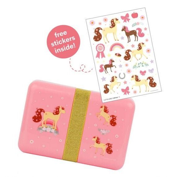 lunch-box-horse3 Δοχείο Φαγητού Lunch Box 850ml A Little Lovely Company - Horse - Image 4