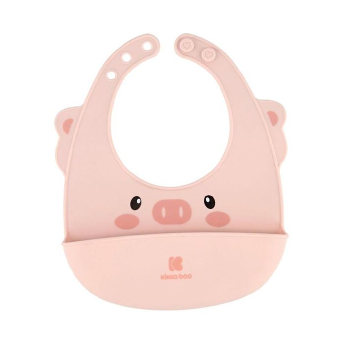 Σαλιάρα Σιλικόνης Kikka Boo - Silicon Bib Pink Σαλιάρα Σιλικόνης Kikka Boo - Silicon Bib Pink - Image 1