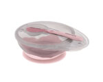 Μπωλ Φαγητού με Κουτάλι και Βεντούζα Kikka Boo - Pink 250ml