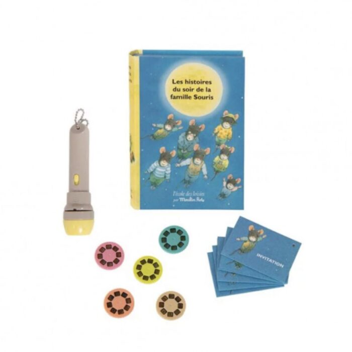 Σετ Σινεμά-Βιβλίο με Φακό Ιστοριών La famille Souris 894372-1 Σετ Σινεμά-Βιβλίο με Φακό Ιστοριών La famille Souris 894372 - Image 1