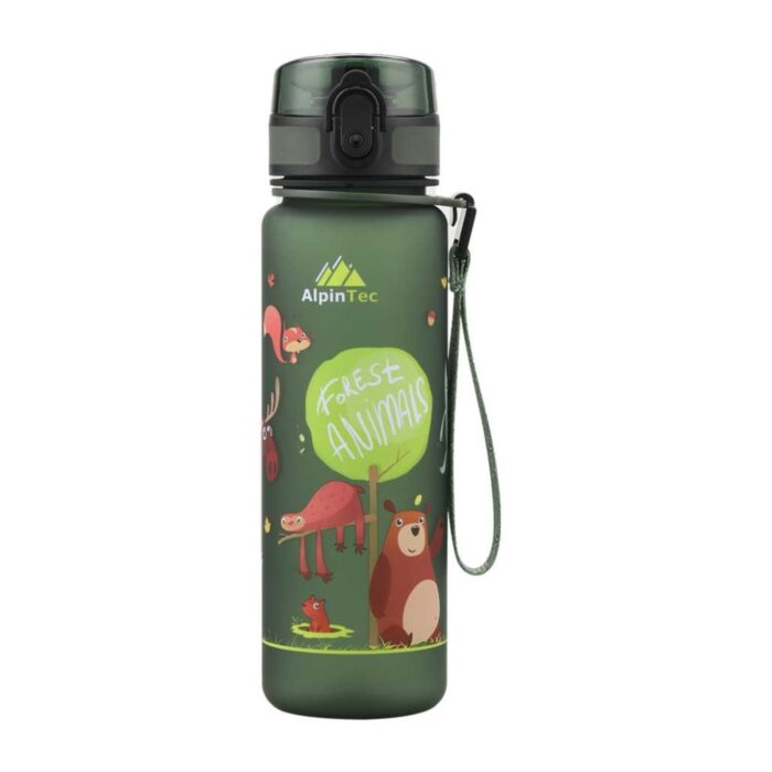 Παγούρι AlpinTec Kids 500ml Σκούρο Πράσινο - Forest Animals Παγούρι AlpinTec Kids 500ml Σκούρο Πράσινο - Forest Animals - Image 1