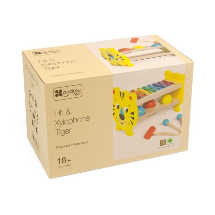 Ξυλόφωνο και Πάγκος Εργασίας Τίγρης Andreu Toys6 Ξυλόφωνο και Πάγκος Εργασίας Τίγρης Andreu Toys - Image 6