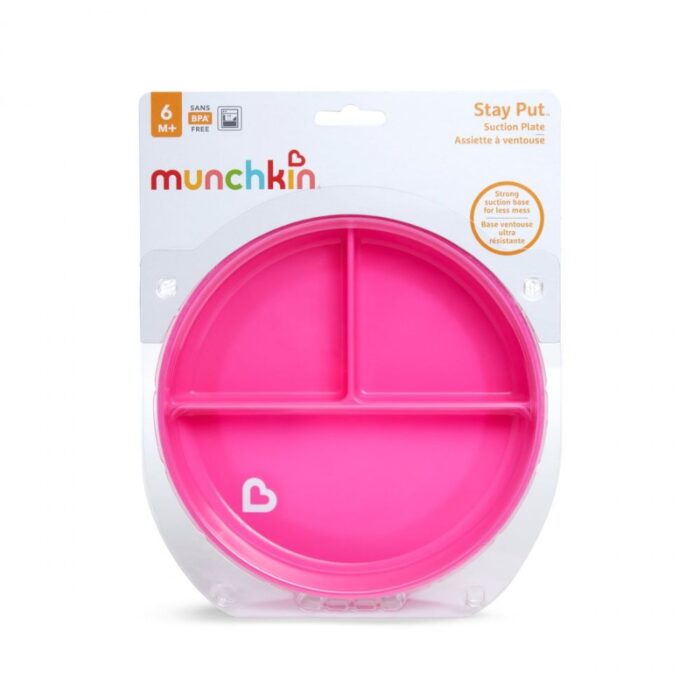 Πιάτο με Χωρίσματα και Βεντούζα Munchkin Suction Plate7 Πιάτο με Χωρίσματα και Βεντούζα Munchkin Stay Put Suction Plate - Image 8