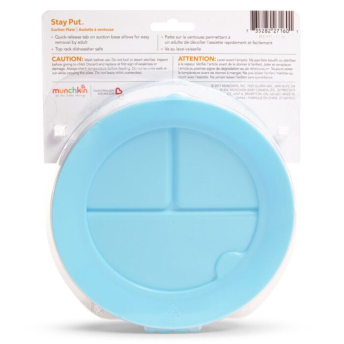 Πιάτο με Χωρίσματα και Βεντούζα Munchkin Suction Plate8 Πιάτο με Χωρίσματα και Βεντούζα Munchkin Stay Put Suction Plate - Image 9