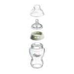 Γυάλινο Μπιμπερό 250ml Μικρής Ροής 0m+ Tommee Tippee-Natural Start - Image 2