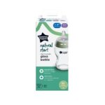 Γυάλινο Μπιμπερό 250ml Μικρής Ροής 0m+ Tommee Tippee-Natural Start - Image 4