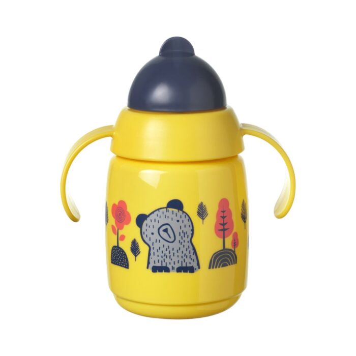 Εκπαιδευτικό Παγουράκι με Καλαμάκι με Βαρίδι Tommee-Tippee Superstar Κίτρινο 300ml 6m+1 Εκπαιδευτικό Παγουράκι με Καλαμάκι με Βαρίδι Tommee-Tippee Superstar Κίτρινο 300ml 6m+ - Image 2