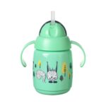 Εκπαιδευτικό Παγουράκι με Καλαμάκι με Βαρίδι Tommee-Tippee Superstar Πράσινο 300ml 6m+