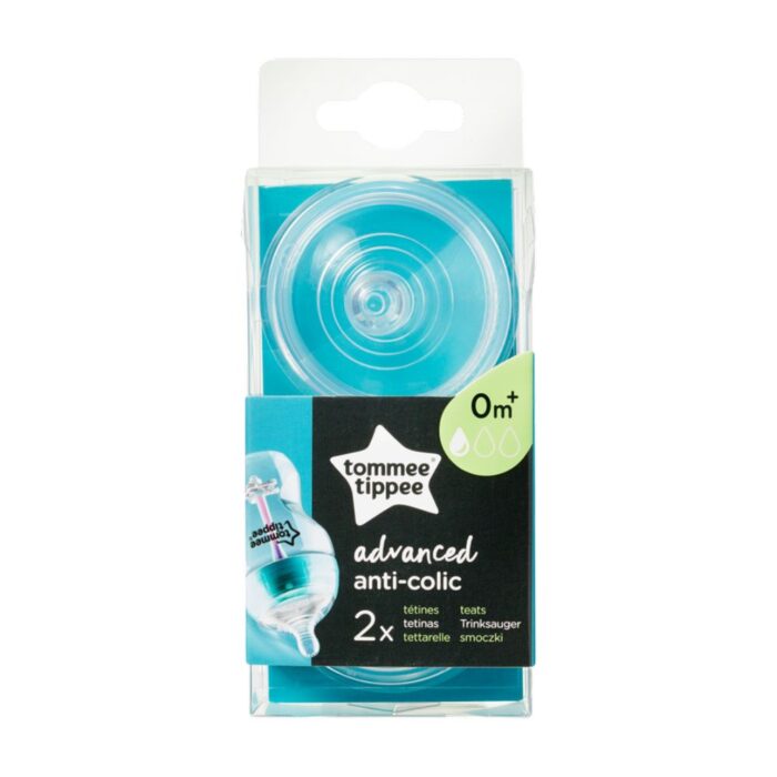 Θηλές Σιλικόνης Μικρής Ροής 0m+ Tommee Tippee-Advanced Anti-Colic 2τμχ 1 Θηλές Σιλικόνης Μικρής Ροής 0m+ Tommee Tippee-Advanced Anti-Colic 2τμχ - Image 2