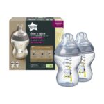Πλαστικά Μπιμπερό 260ml Μικρής Ροής 0m+ Tommee Tippee-Closer to Nature Ollie the Owl 2τμχ
