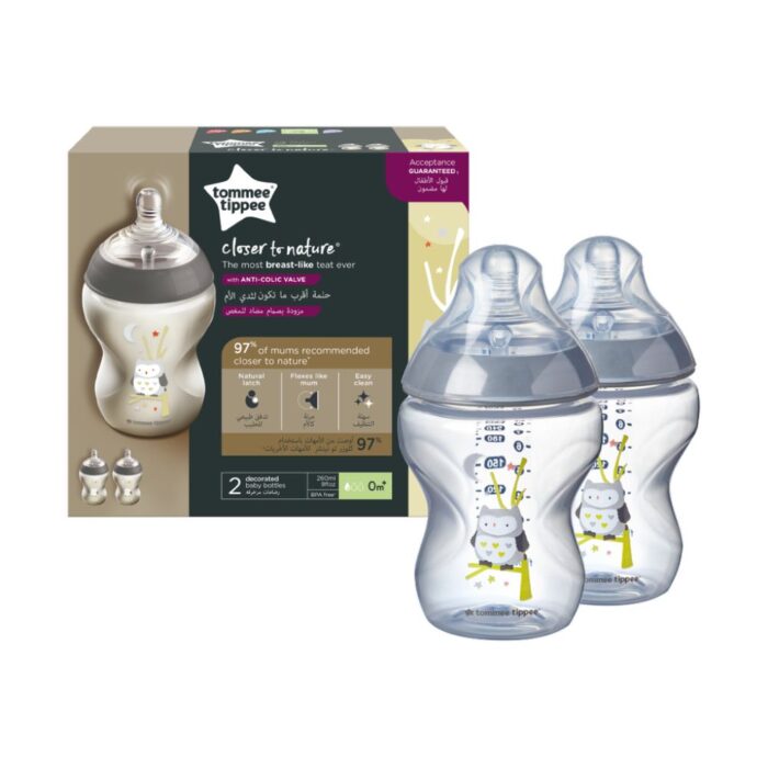 Πλαστικά Μπιμπερό 260ml Μικρής Ροής 0m+ Tommee Tippee-Closer to Nature Ollie the Owl 2τμχ Πλαστικά Μπιμπερό 260ml Μικρής Ροής 0m+ Tommee Tippee-Closer to Nature Ollie the Owl 2τμχ - Image 1