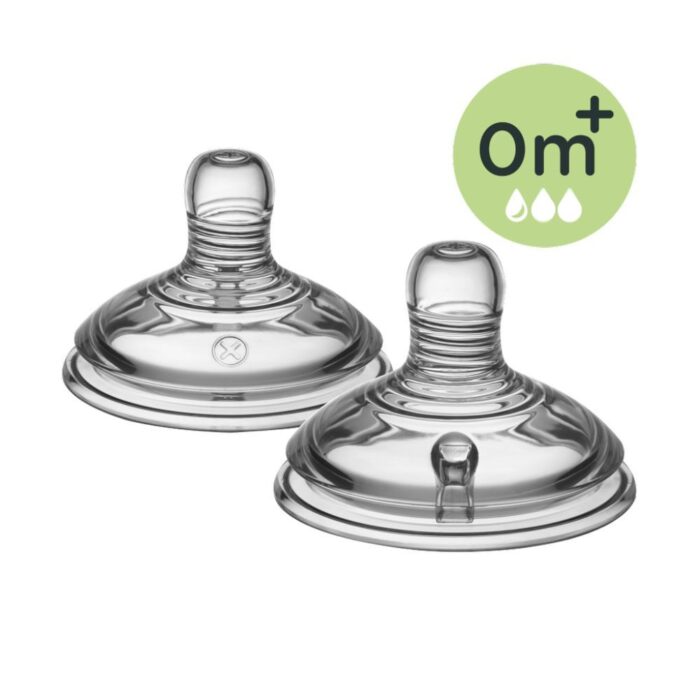 Θηλές Σιλικόνης Μεταβλητής Ροής 0m+ Tommee Tippee-Closer to Nature 2τμχ Θηλές Σιλικόνης Μεταβλητής Ροής 0m+ Tommee Tippee-Closer to Nature 2τμχ - Image 1