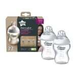 Πλαστικά Μπιμπερό 260ml Μικρής Ροής 0m+ Tommee Tippee-Closer to Nature 2τμχ