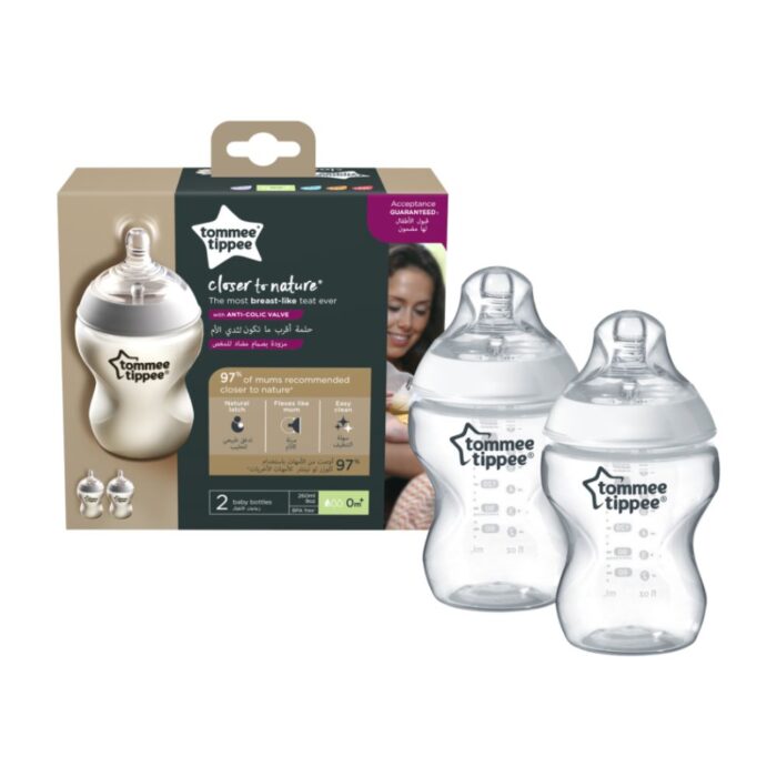 Πλαστικά Μπιμπερό 260ml Μικρής Ροής 0m+ Tommee Tippee-Closer to Nature 2τμχ 1 Πλαστικά Μπιμπερό 260ml Μικρής Ροής 0m+ Tommee Tippee-Closer to Nature 2τμχ - Image 1