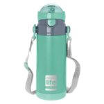 Ανοξείδωτο Παγούρι Θερμός με Καλαμάκι Ecolife Kids Thermos 400ml Mint