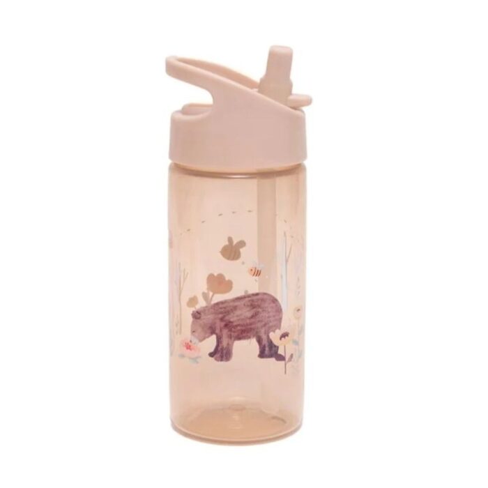 Παγούρι 320ml Petit Monkey - Bear linen White Stars Παγούρι 380ml Petit Monkey - Bear linen White Stars - Image 1