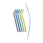 Σετ 5 Καλαμάκια Σιλικόνης και Βούρτσα Καθαρισμού B.Box - Pool Party