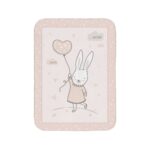 Κουβέρτα Αγκαλιάς Πολυτελείας 80x110 Kikka Boo-Rabbits in Love