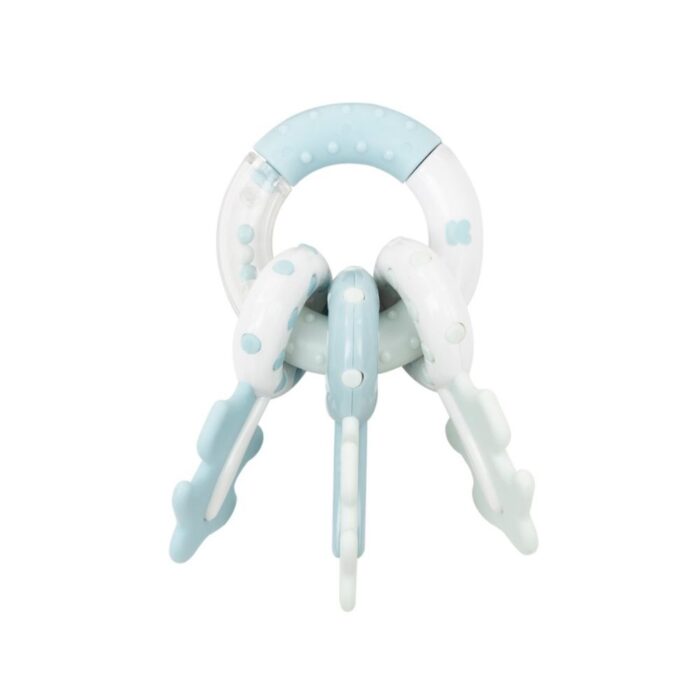 xr:d:DAGBnpO-9lo:30,j:6692773204591600159,t:24040721 Μασητικό-Κουδουνίστρα Κλειδιά Kikka Boo Keys Blue - Image 1