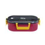 Φαγητοδοχείο με Χώρισμα 900ml Ecolife - Red - Image 3