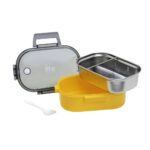 Φαγητοδοχείο με Χώρισμα 900ml Ecolife - Yellow - Image 6