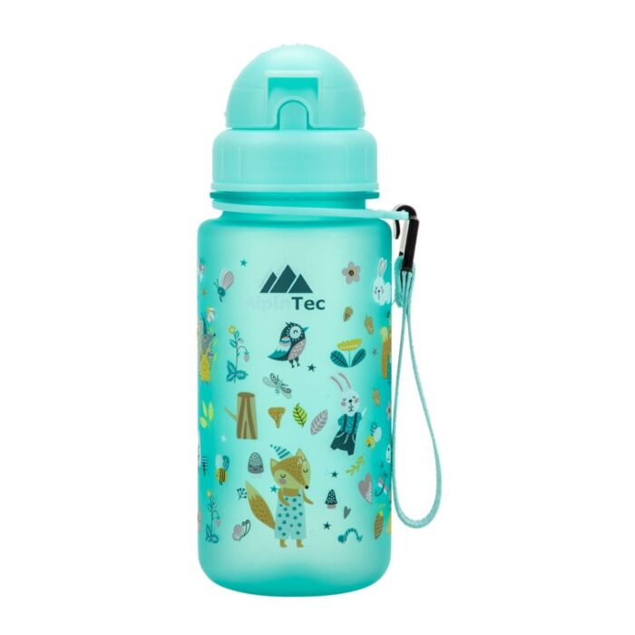 Παγούρι AlpinTec Kids 400ml Θαλασσί με Καλαμάκι - Forest Friends Παγούρι AlpinTec Kids 400ml Θαλασσί με Καλαμάκι - Forest Friends - Image 1