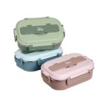 Φαγητοδοχείο με Χώρισμα 3 Θέσεων 1000ml Ecolife – Πράσινο - Image 3