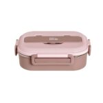 Φαγητοδοχείο με Χώρισμα 3 Θέσεων 1000ml Ecolife – Ροζ - Image 2