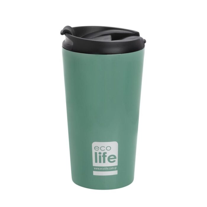 Ποτήρι Θερμός Ecolife - Light Blue Coffee Thermos 370ml Ποτήρι Θερμός Ecolife - Light Blue Coffee Thermos 370ml - Image 1