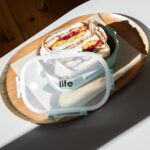 Φαγητοδοχείο με Χώρισμα 900ml Ecolife - Light Green - Image 4