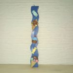 Αρωματική Λαμπάδα από Φυτικό Κερί - Γλυκάκια Wave Μπλε