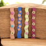 Αρωματική Λαμπάδα από Φυτικό Κερί - Λουλούδια σε Μπλε Φόντο - Image 2