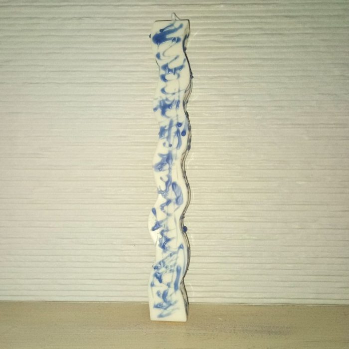 Αρωματική Λαμπάδα από Φυτικό Κερί - Splash Blue 2 Αρωματική Λαμπάδα από Φυτικό Κερί - Splash Μπλε Wave - Image 1