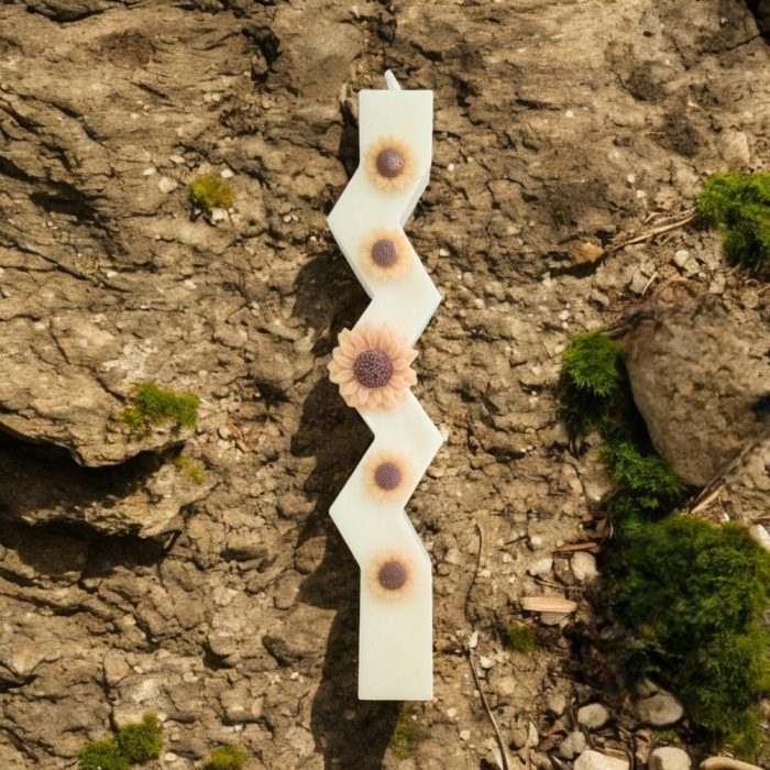 Αρωματική Λαμπάδα από Φυτικό Κερί - Ηλιοτρόπια 1 Αρωματική Λαμπάδα από Φυτικό Κερί - Μικρά Ηλιοτρόπια - Image 2