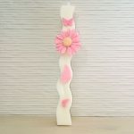 Αρωματική Λαμπάδα από Φυτικό Κερί - Μαργαρίτα Ροζ