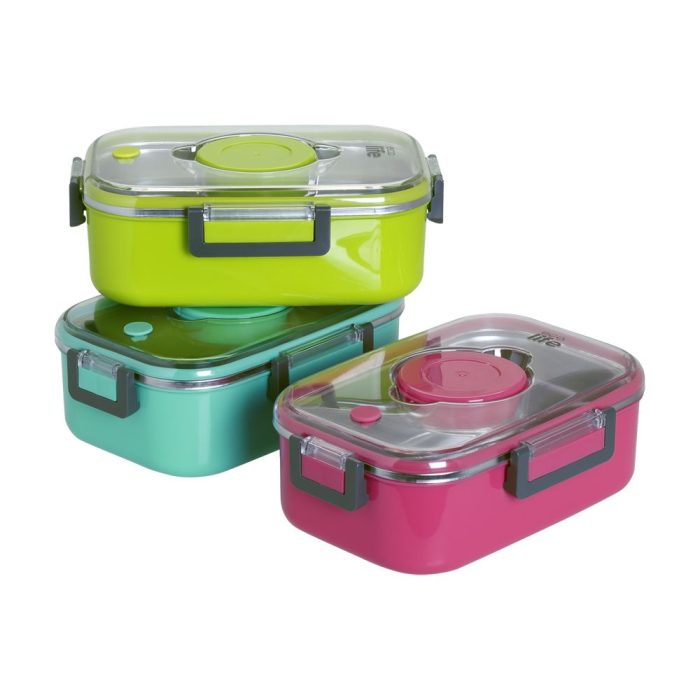 Ορθογώνιο Ανοξείδωτο Θερμός Φαγητού Ecolife 850ml Ορθογώνιο Ανοξείδωτο Θερμός Φαγητού Ecolife 850ml Μπλε - Image 3