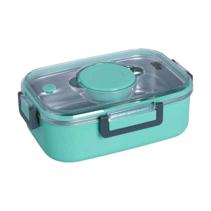 Ορθογώνιο Ανοξείδωτο Θερμός Φαγητού Ecolife 850ml Μπλε Ορθογώνιο Ανοξείδωτο Θερμός Φαγητού Ecolife 850ml Μπλε - Image 1