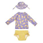 Αντηλιακό Σετ Μαγιό, Μπλούζα και Bucket Καπέλο Zoocchini Pineapple - Image 3