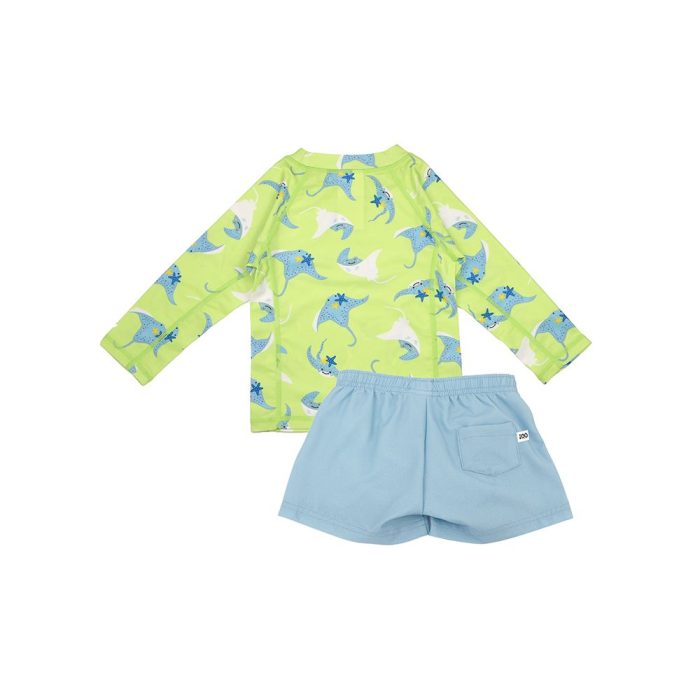 Αντηλιακό Σετ Μαγιό και Μπλούζα Zoocchini Stingray 1 Αντηλιακό Σετ Μαγιό Σορτς και Μπλούζα Zoocchini Stingray - Image 2