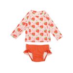 Αντηλιακό Σετ Μαγιό και Μπλούζα Zoocchini Strawberry