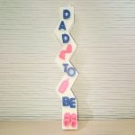 Αρωματική Λαμπάδα από Φυτικό Κερί - Dad to Be για κορίτσι